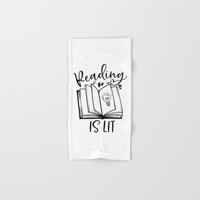 Reading Is Lit Hand & Bath Towel