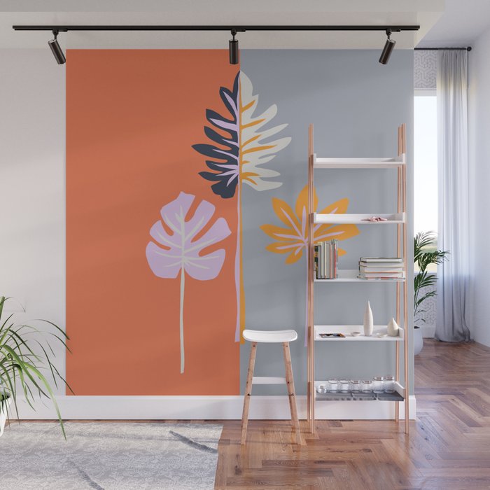 Double-sided leaves Wall Mural