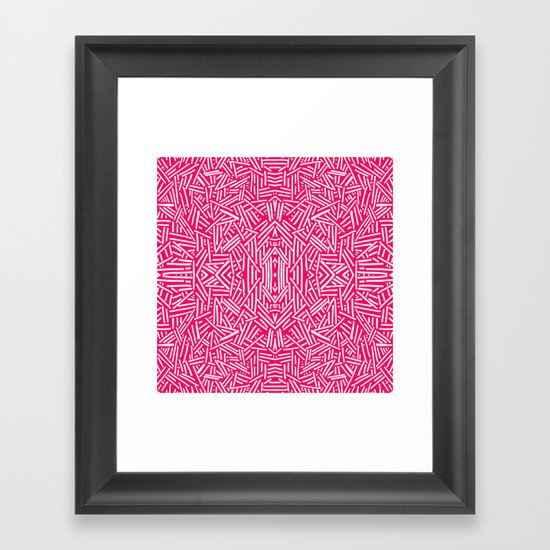 Radiate (Coral) Framed Art Print