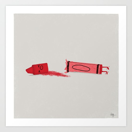 Color it Dead Art Print