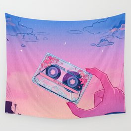 Vaporwave Playlist Casette - My Best Mixtape Wall Tapestry