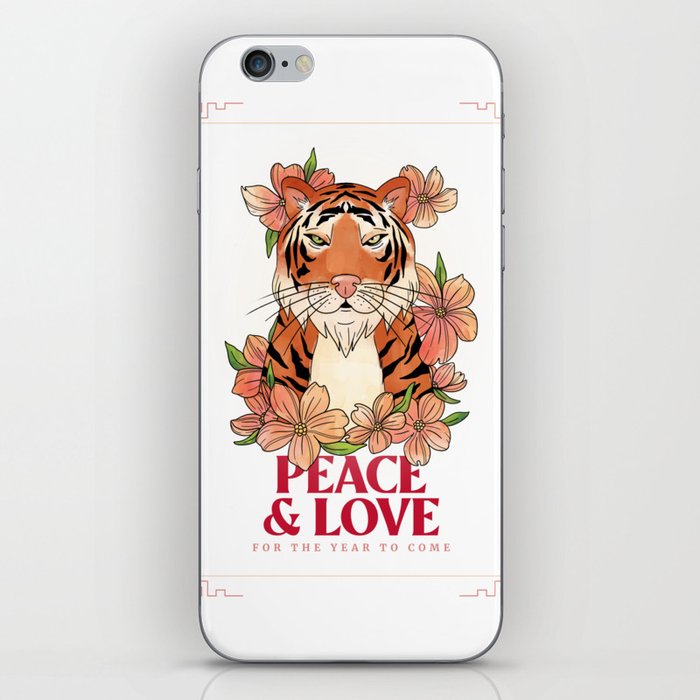 Flower tiger  iPhone Skin