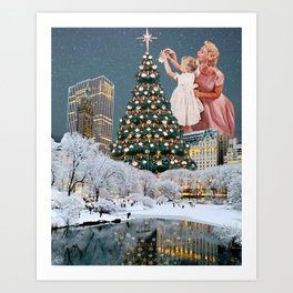 Merry NY Christmas Art Print