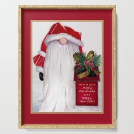 Letters to Santa - Red Trim Serving Tray