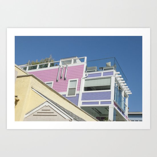 Colorful houses Art Print