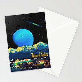 Moons Of Neptune Car Service Stationery Card
