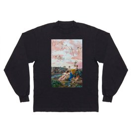 Achillion Palace Painting - Galoppi Long Sleeve T-shirt