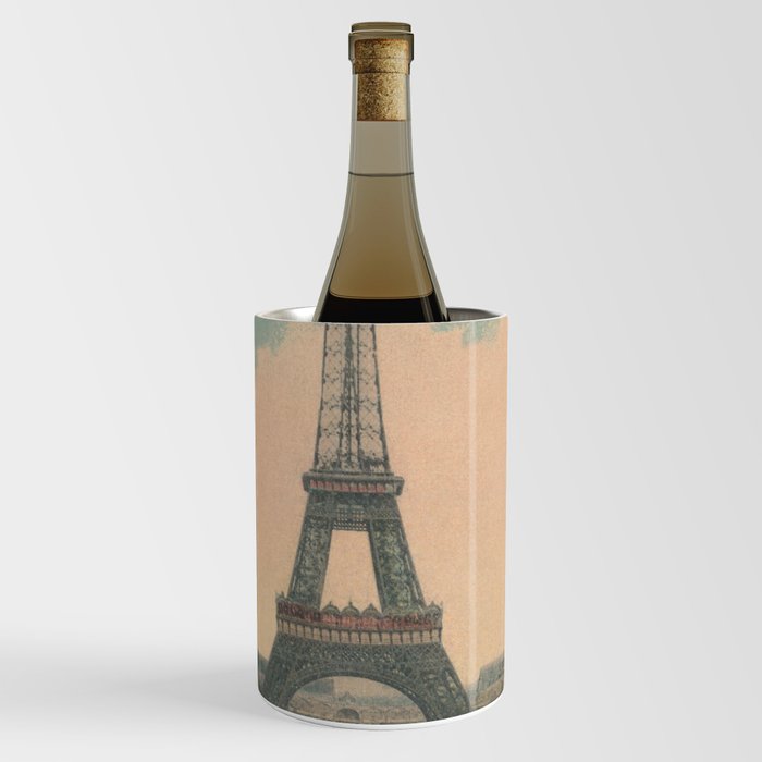 Vintage Eiffel Tower Paris France Wine Chiller