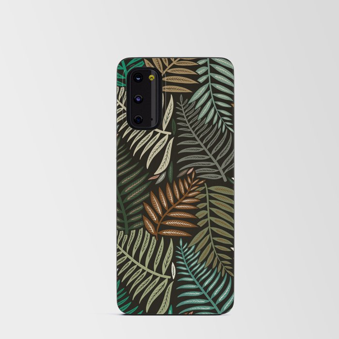 Palm Pattern – Khaki Green Android Card Case