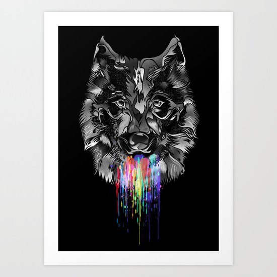 WILD WOLF Art Print