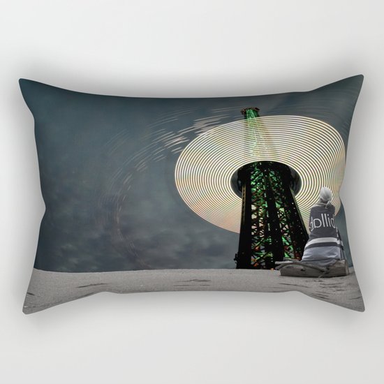 Digital Waves Rectangular Pillow