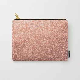 Rose gold copper glitter Carry-All Pouch