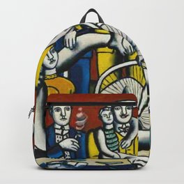 Man in the New Age by Fernand Leger Backpack | Richcolors, Summer, Frenchrivera, Beach, Fernandleger, Picasso, Abstract, Daughter, Vibrant, Venicebeach 