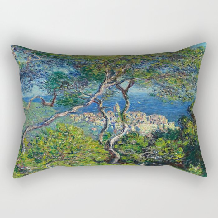 Claude Monet - Bordighera (1884) Rectangular Pillow