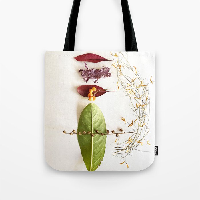 red and green leaves Tote Bag
