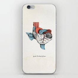 The Heart of Texas (Red, White and Blue) iPhone Skin