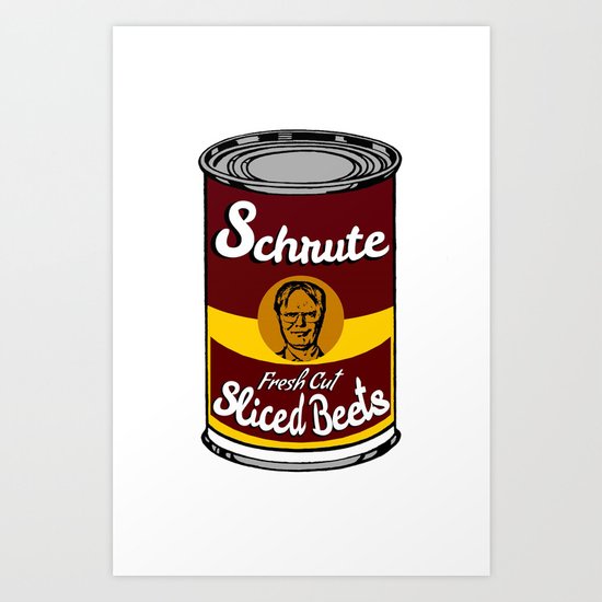 Schrute Fresh Cut Sliced Beets | Dwight Schrute | The Office Art Print