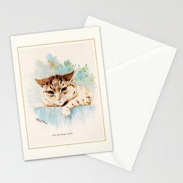 The Cat Next Door by Louis Wain Stationery Card
