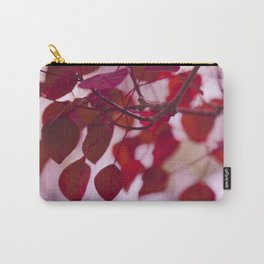 Red Leaves Carry-All Pouch