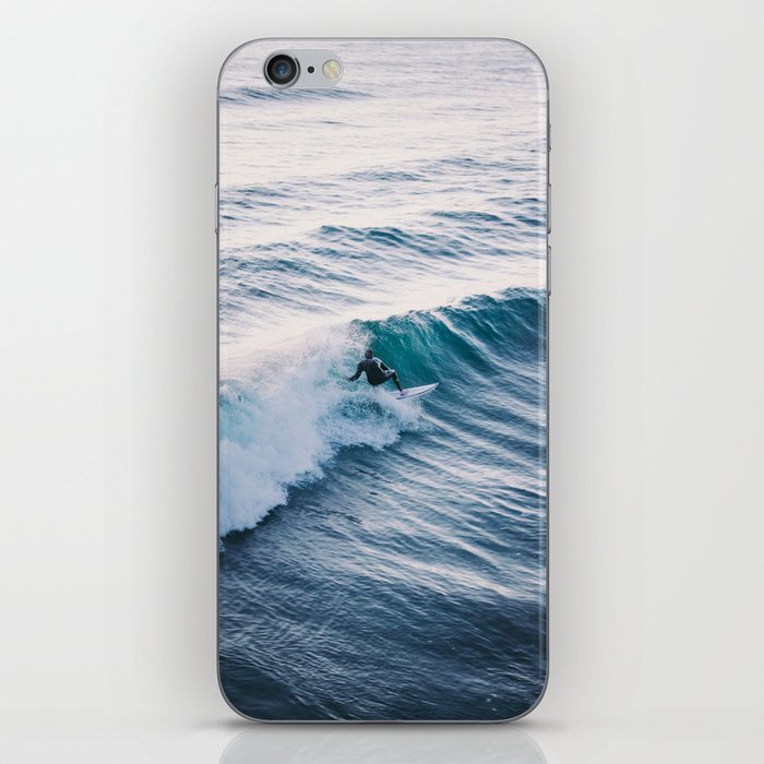 Wave catcher - surfer in California iPhone Skin