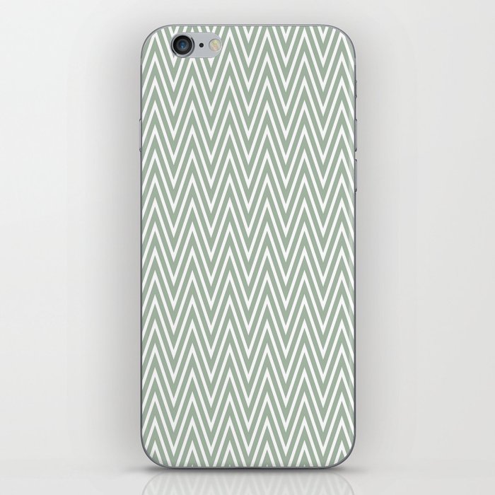 Grey Vintage Chevron iPhone Skin