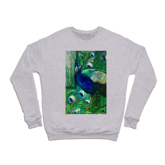 Peacock Tiles Crewneck Sweatshirt