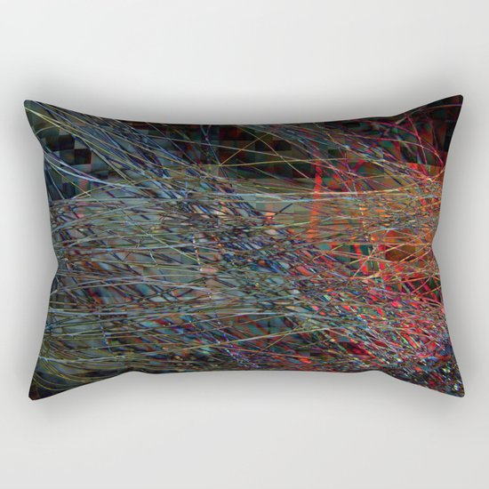 Abstract Hair Rectangular Pillow