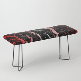Cracked Space Lava - Red/White Bench