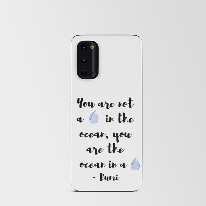 Ocean Drop Rumi Quote Android Card Case