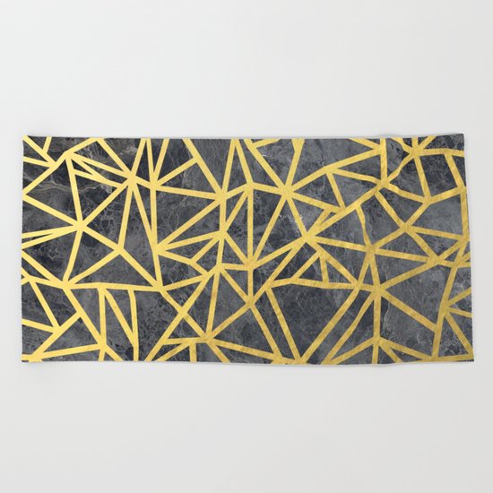 Ab Marb Gold Beach Towel