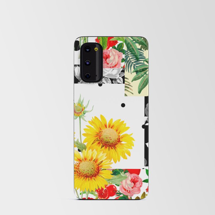 Italian,Sicilian art,patchwork,summer Flowers Android Card Case