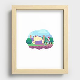 Teeny Tiny Worlds - Route 12 Recessed Framed Print