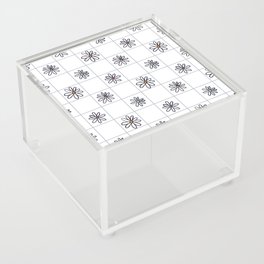 Garden Grid - White & Gray Acrylic Box