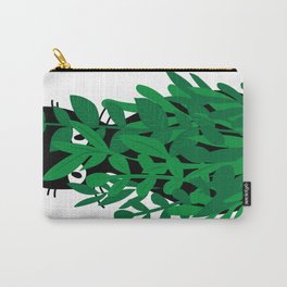 Cat in Green Carry-All Pouch
