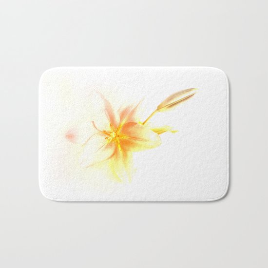 Pink and Yellow Tiger Lily - Dreamy Floral Photography - Flower Art Prints, T-shirts, Phone Cases... Bath Mat