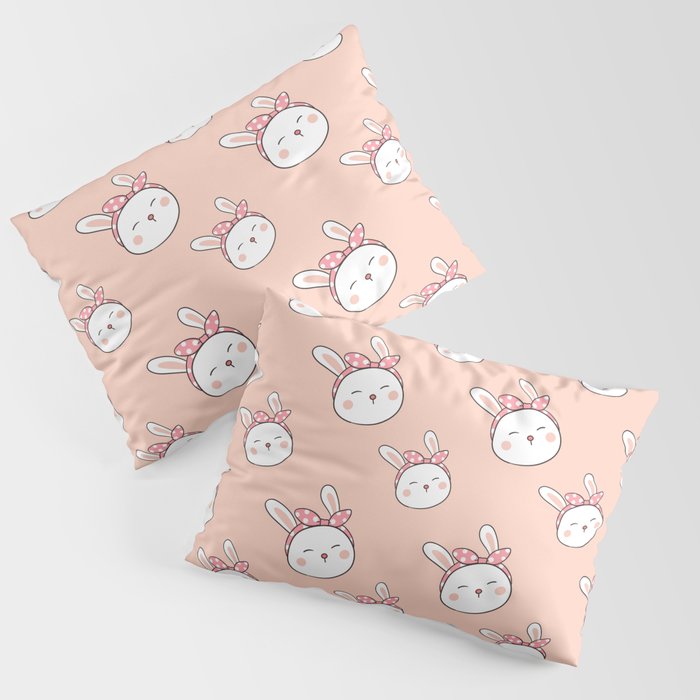 Bunny Faces Pillow Sham