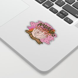 Aquarius Mushroom Sticker