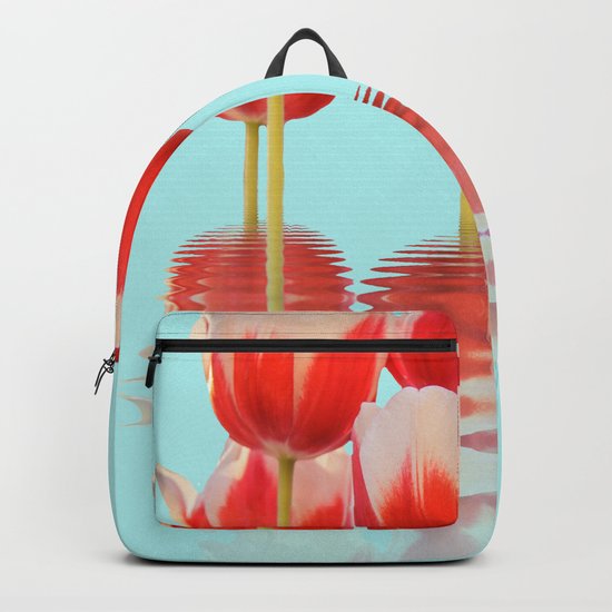 Spring Tulip Flowers Backpack