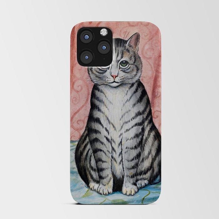A Very Handsome Tabby Cat by Louis Wain iPhone Card Case