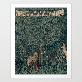 William Morris Greenery Tapestry Pt 2 Art Print