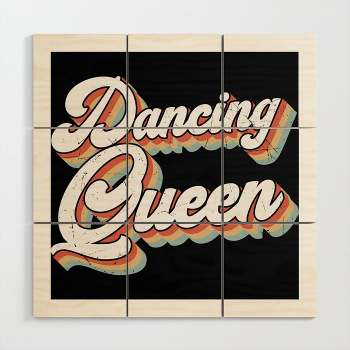 Disco queen 80s aesthetic shirts and gifts Wood Wall Art