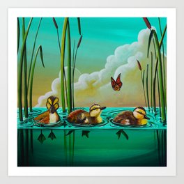 Ducklings Art Print