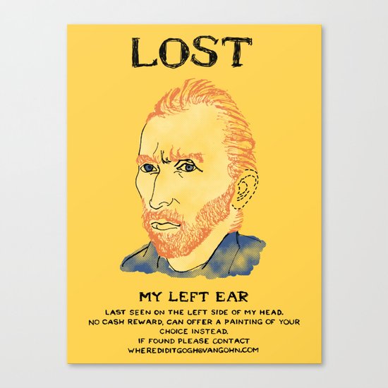 Where did it Gogh? Canvas Print