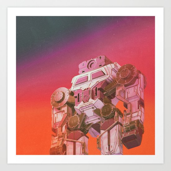 GO-BOT SUPERJAXXED (everyday 11.24.15) Art Print
