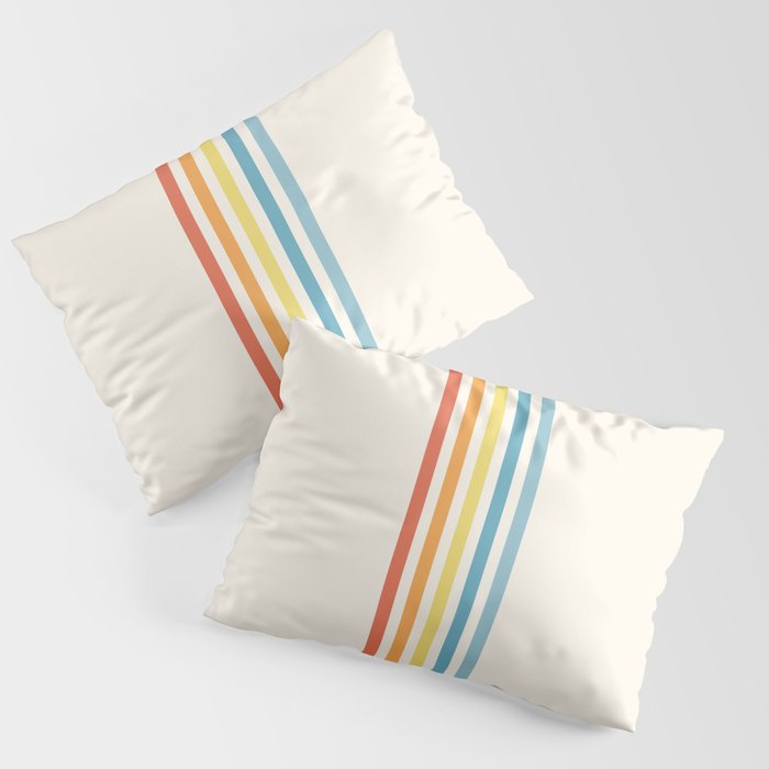 Classic Retro Stripes Ekek Pillow Sham