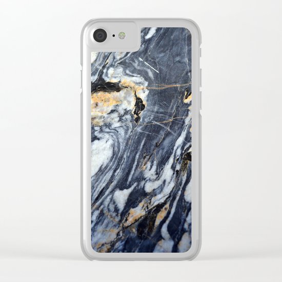 Marble Rock Clear iPhone Case