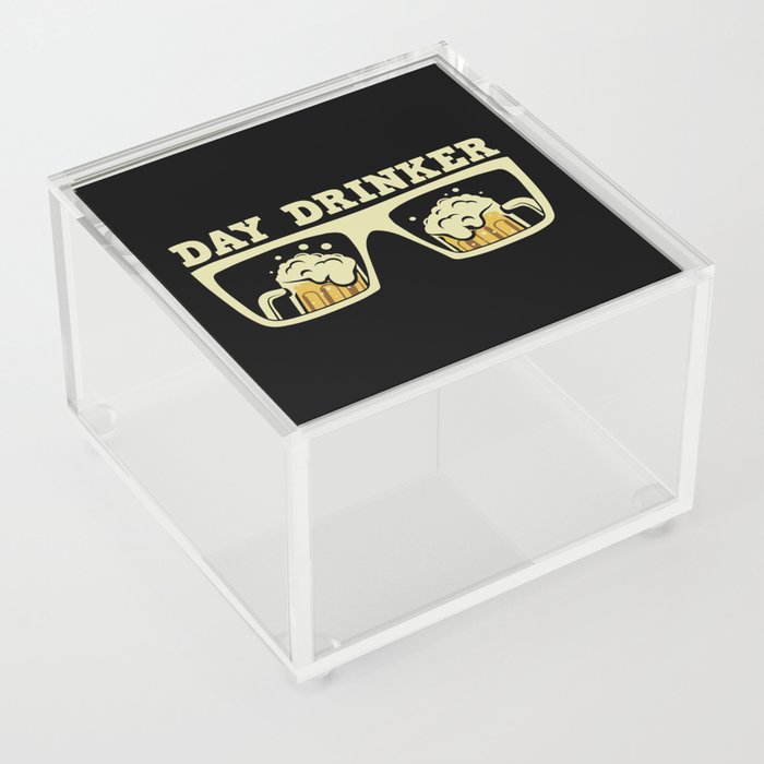 Day Drinker Funny Beer Acrylic Box