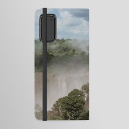 Argentina Photography - Rising Steam From The Iguaza Falls Android Wallet Case