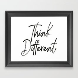 Think Different Framed Art Print