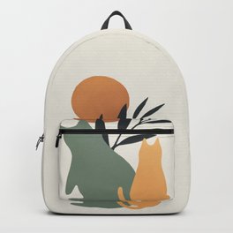 Abstraction minimal cat 4  Backpack